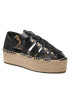 Tory Burch Еспадрили Fisherman Flatform Espadrille 90554 Черен - Pepit.bg