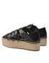 Tory Burch Еспадрили Fisherman Flatform Espadrille 90554 Черен - Pepit.bg