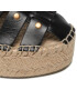 Tory Burch Еспадрили Fisherman Flatform Espadrille 90554 Черен - Pepit.bg