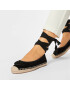 Tory Burch Еспадрили Minnie Ballet Espadrille 78791 Черен - Pepit.bg