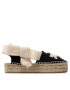 Tory Burch Еспадрили Woven Double Espadrille 140308 Черен - Pepit.bg