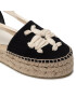 Tory Burch Еспадрили Woven Double Espadrille 140308 Черен - Pepit.bg