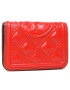 Tory Burch Голям дамски портфейл Fleming Medium Slim Wallet 79404 Червен - Pepit.bg