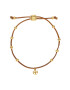 Tory Burch Гривна Kira Beaded Bracelet 87579 Кафяв - Pepit.bg