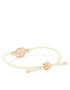 Tory Burch Гривна Miller Slider Bracelet 144706 Бял - Pepit.bg