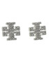 Tory Burch Комплект колие и обеци Kira Pave Pendant And Stud Earring Set 145510 Сребрист - Pepit.bg