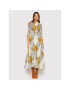 Tory Burch Ежедневна рокля Printed 83310 Бежов Relaxed Fit - Pepit.bg