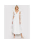 Tory Burch Лятна рокля Smocked 81578 Бял Regular Fit - Pepit.bg