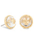 Tory Burch Обеца Roxanne Circle-Stud Earring 77311 Златист - Pepit.bg