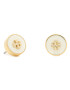 Tory Burch Обици Kira Enamel Circle Stud Earring 64885 Златист - Pepit.bg