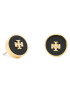 Tory Burch Обици Kira Enamel Circle Stud Earring 64885 Златист - Pepit.bg