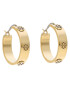 Tory Burch Обици Miller Stud Koop Earring 65094 Златист - Pepit.bg