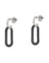 Tory Burch Обици Roxanne Link Earring Antique 141789 Черен - Pepit.bg