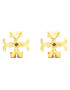 Tory Burch Обици Roxanne Small Stud Earring 88667 Златист - Pepit.bg