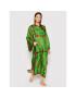 Tory Burch Плажна рокля Silk Scarf Caftan 82612 Зелен Relaxed Fit - Pepit.bg