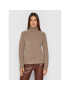 Tory Burch Поло 76170 Кафяв Regular Fit - Pepit.bg