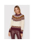 Tory Burch Пуловер Fair Isle 84420 Бежов Regular Fit - Pepit.bg