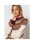 Tory Burch Пуловер Fair Isle 84420 Бежов Regular Fit - Pepit.bg