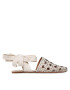 Tory Burch Сандали Basketweave Wrap Flat 85255 Бежов - Pepit.bg