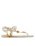 Tory Burch Сандали Capri Flat Lace Up Sandal 80044 Бежов - Pepit.bg