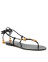 Tory Burch Сандали Capri Flat Lace Up Sandal 80044 Черен - Pepit.bg
