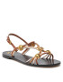 Tory Burch Сандали Capri Multi Strap Sandal 89327 Кафяв - Pepit.bg