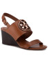 Tory Burch Сандали Metal Miller 65Mm Wedge 56115 Кафяв - Pepit.bg