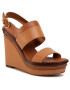 Tory Burch Сандали Selby 120Mm Wedge 63549 Кафяв - Pepit.bg