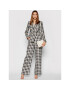 Tory Burch Текстилни панталони Linen Gingham 84521 Цветен Regular Fit - Pepit.bg