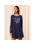 Triumph Нощница Nightdresses NDK 03 LSL X 10216556 Тъмносин - Pepit.bg