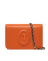 Trussardi Дамска чанта Blossom Clutch 1 75B01076 Оранжев - Pepit.bg