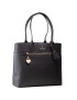 Trussardi Дамска чанта Shopper Grana Cervo 75B01080 Черен - Pepit.bg