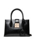 Trussardi Дамска чанта Tulip Tote Sm Python 75B01090 Черен - Pepit.bg