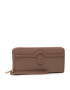 Trussardi Голям дамски портфейл Ardisia Zip Around Lg 75W00333 Кафяв - Pepit.bg