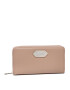 Trussardi Голям дамски портфейл Peony Zip Around Lg 75W00326 Бежов - Pepit.bg