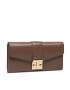 Trussardi Голям дамски портфейл Tulip Continental lG 75W00276 Кафяв - Pepit.bg