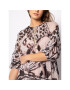 Trussardi Коктейлна рокля Long Fil Coupe Butterfly Print 56D00350 Кафяв Regular Fit - Pepit.bg