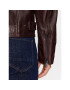 Trussardi Кожено яке 52S00933 Кафяв Regular Fit - Pepit.bg
