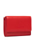 Trussardi Малък дамски портфейл Claire Continental Wallet 75W00298 Червен - Pepit.bg