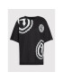 Trussardi Тишърт Logo Print 56T00413 Черен Oversize - Pepit.bg