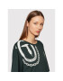 Trussardi Тишърт Logo Print 56T00413 Зелен Oversize - Pepit.bg