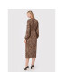 TWINSET Ежедневна рокля 222TP2702 Кафяв Regular Fit - Pepit.bg