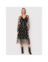 TWINSET Коктейлна рокля 222AP2580 Черен Regular Fit - Pepit.bg