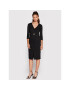 TWINSET Коктейлна рокля 222TP2412 Черен Regular Fit - Pepit.bg