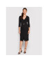 TWINSET Коктейлна рокля 222TP2412 Черен Regular Fit - Pepit.bg