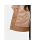 TWINSET Кожено палто 232TT2021 Кафяв Regular Fit - Pepit.bg