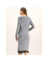TWINSET Плетена рокля 192TT3091 Сив Regular Fit - Pepit.bg