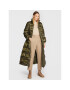 TWINSET Пухено яке 222TT2210 Зелен Regular Fit - Pepit.bg