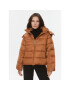TWINSET Пухено яке 232TP2221 Кафяв Regular Fit - Pepit.bg