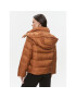 TWINSET Пухено яке 232TP2221 Кафяв Regular Fit - Pepit.bg